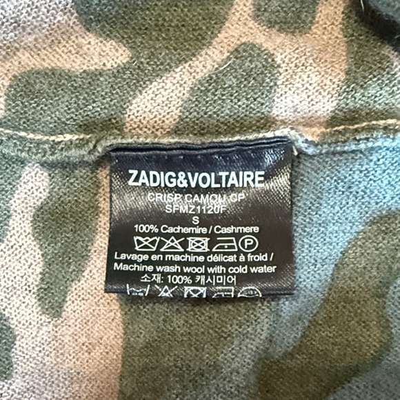 Zadig & Voltaire Camouflage Blouse - Green and Tan - Picture 5 of 5